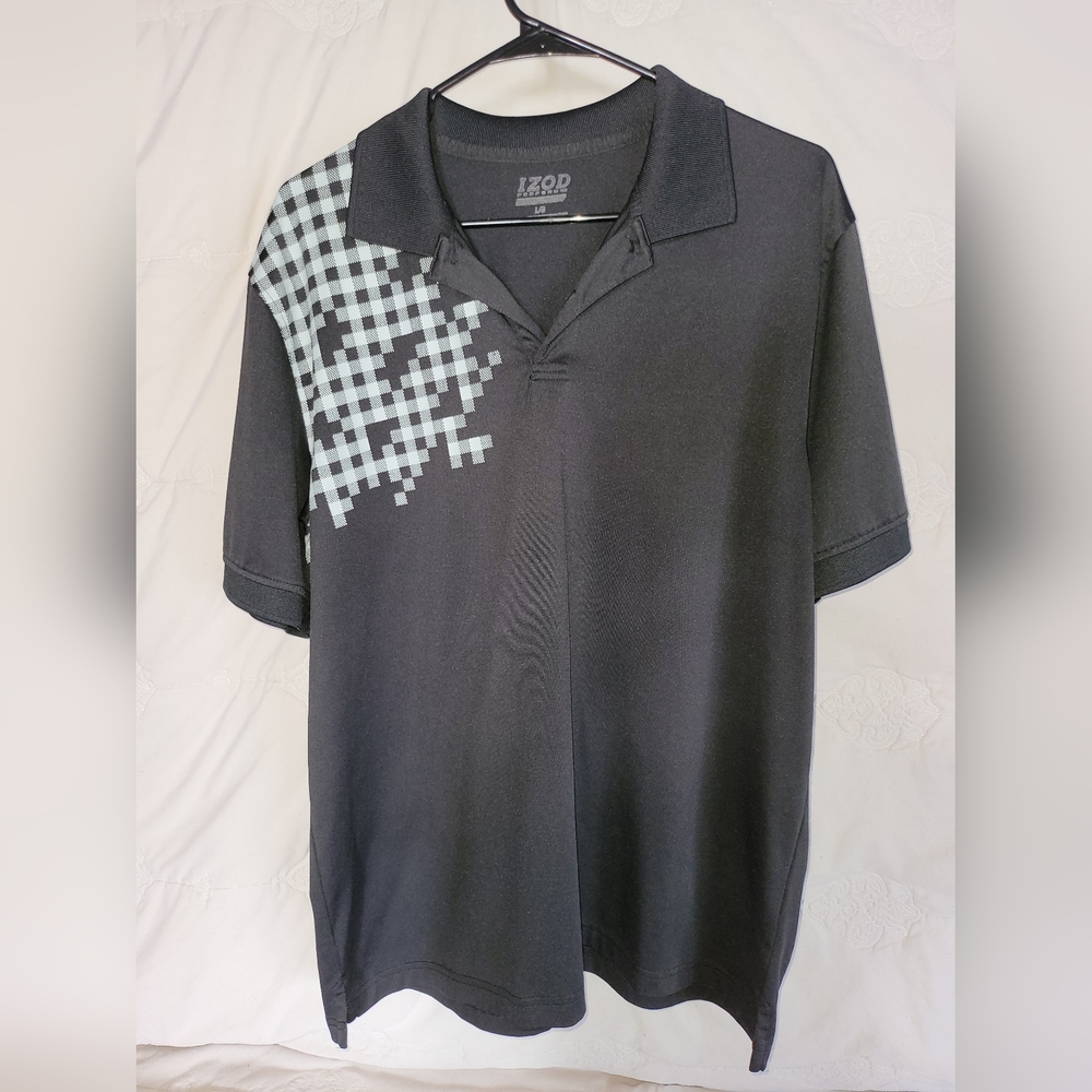 IZOD Mens Golf Polo Shirt Size L